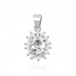 Pandantiv argint cu pietre DiAmanti Z1102CR_W-DIA (Argint 925‰ 1,2 g.)